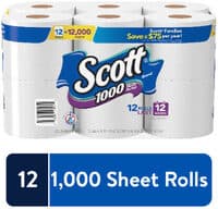 1000 sheets - 12 rolls