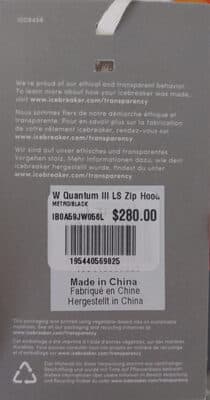W Quantum III LS Zip Hoodie