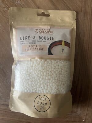 Cire à bougie 100% soja