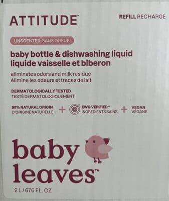 Unscented Baby Bottle & Dishwashing Liquid