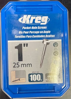 Pocket-Hole Screws 25mm