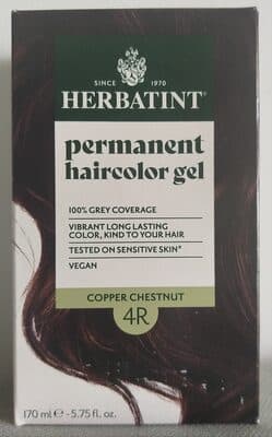 permanent haircolor gel - copper chestnut 4R
