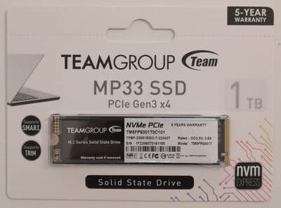 MP33 SSD PCIe Gen3 x4 1 TB