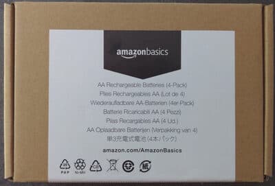 Piles rechargeables AA (lot de 4)