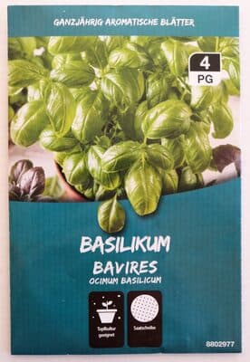 Saatscheiben Basilikum Bavires