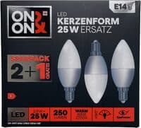 LED E14 Kerzenform 25W