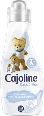 Cajoline Assouplissant Concentré Doux Pur Hypoallergénique 750ml 30 Lavages