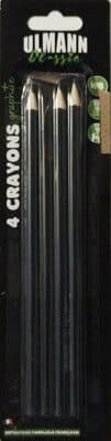 4 Crayons graphite HB
