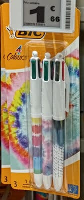 Bic 4 Couleurs Decors Tie & Dye