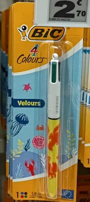 Bic 4 Couleurs Velours Stylo