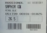 Saphir GX bleu pétrole