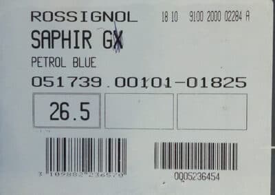 Saphir GX bleu pétrole