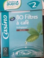 Filtres à café bruns