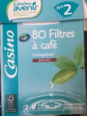 Filtres à café bruns