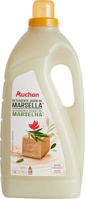 Auchan lessive liquide savon de marseille 55 doses 3l