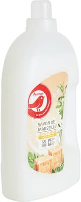 AUCHAN LESSIVE LIQUIDE FRAIS et PARFUM SAVON DE MARSEILLE 55 DOSES 3L
