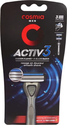 Rasoir systeme activ 3 lames Homme