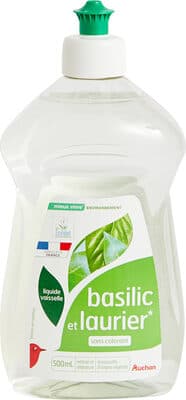 Liquide vaisselle ecolabel basilic et laurier