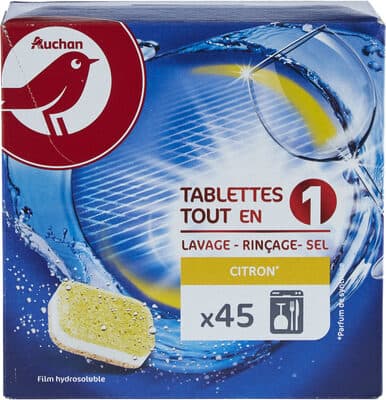 Tablettes lave-vaisselle tout en un citron