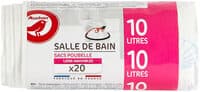 Sacs poubelle salle de bain liens coulissant 10 litres