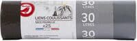 Auchan sacs poubelles avec cordon 30l 25pcs
