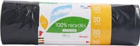 Auchan sac poubelle eco recycle avec cordon 30l 20pcs