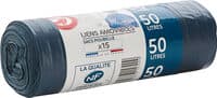 Sacs poubelle liens amovibles 50 litres