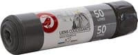 Auchan sacs poubelles avec cordon 50l 15pcs