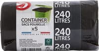 Sacs poubelle container 240 litres