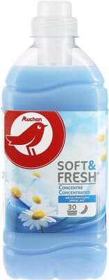 AUCHAN ADOUCISSANT CONCENTRE SOFT et FRESH SPRING AIR 750ML