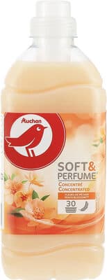 AUCHAN ADOUCISSANT CONCENTRE DOUX et PARFUM FLEUR DE PECHE 30 DOSES 750ML