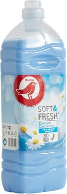 AUCHAN ADOUCISSANT CONCENTRE SOFT et FRESH SPRING AIR 80 DOSES 2L