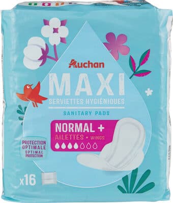 Serviettes hygiéniques Maxi Normal+
