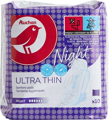 Serviette hygiénique ultra mince Night