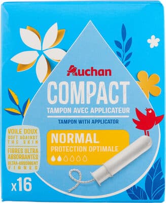 Tampon avec applicateur compact normal