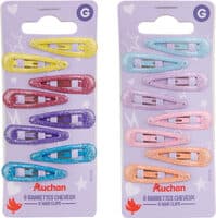 8 barrettes cheveux