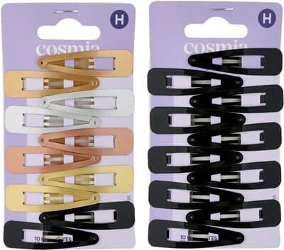 10 barrettes cheveux