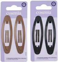 2 grandes barrettes cheveux