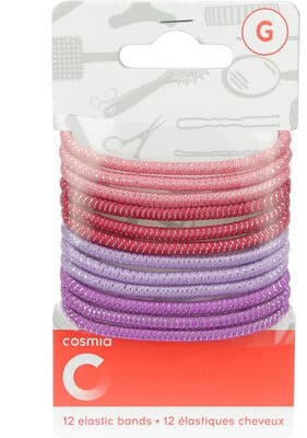 12 élastiques cheveux