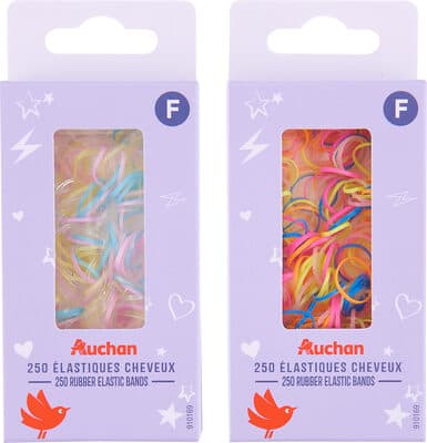 250 élastiques cheveux