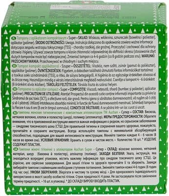 Tampon avec applicateur compact super x16