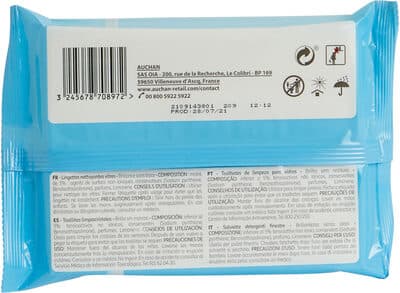 Lingettes nettoyantes vitres