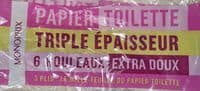 Papier toilette triple épaisseur
