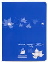 Cahier piqure 17x22cm petits carreaux