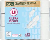 Papier toilette ultra moelleux blanc 3 plis