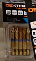 Lot De 5 Embouts De Vissage Torsion Pz2. Diam 50 Mm