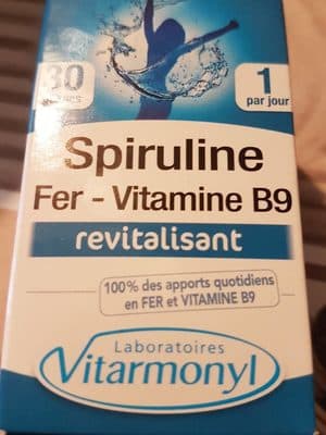 Fer, Vitamine B9 Et Spiruline Vitarmonyl, 30 Gélules,