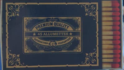 Allumettes "INSTANT SALON"