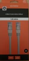 Câble RJ45 Mâle/Mâle