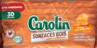 Lingettes surfaces bois